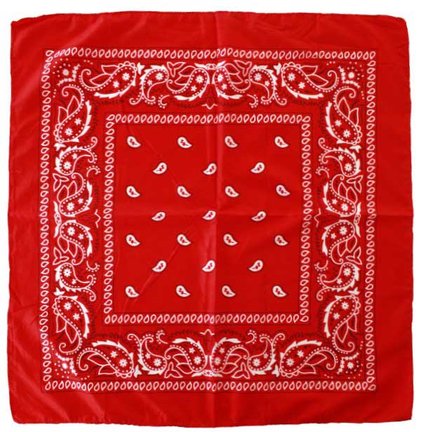 PartyXplosion Zakdoek Rood Met Koffieboon Motief