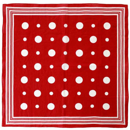 PartyXplosion Zakdoek Rood Met Witte Bolletjes En Strepen