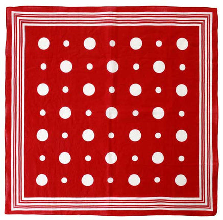 PartyXplosion Zakdoek Rood Met Witte Bolletjes En Strepen