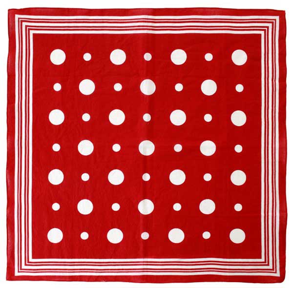 PartyXplosion Zakdoek Rood Met Witte Bolletjes En Strepen