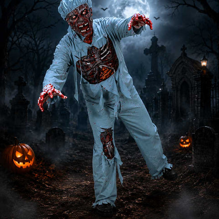 PartyXplosion Zombie Chirurg Kostuum Heren