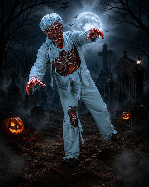 PartyXplosion Zombie Chirurg Kostuum Heren
