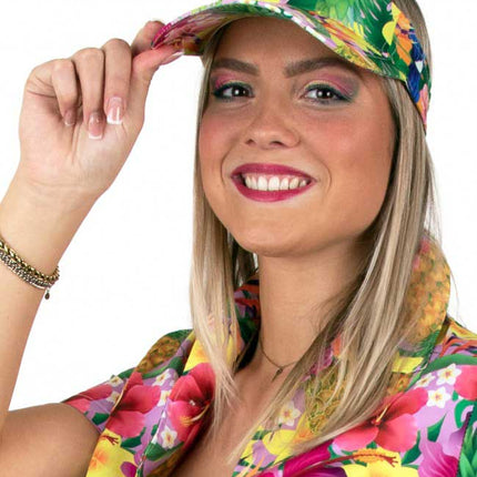 PartyXplosion Zonneklep Tropicana Roze