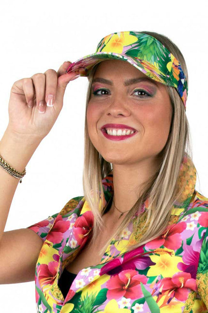 PartyXplosion Zonneklep Tropicana Roze