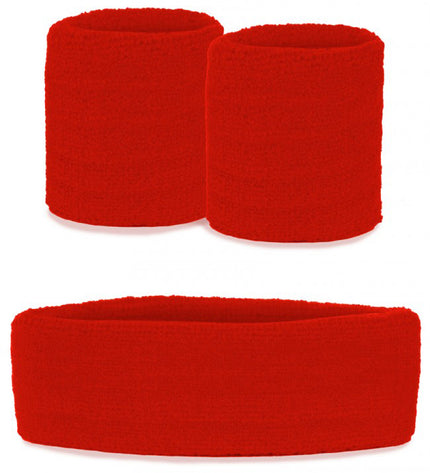 PartyXplosion Zweetbandjes set rood
