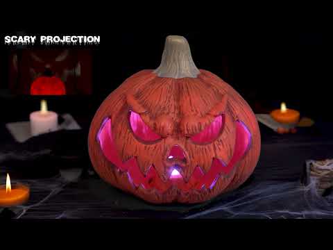 Pompoen 44 cm animatronic halloween decoratie