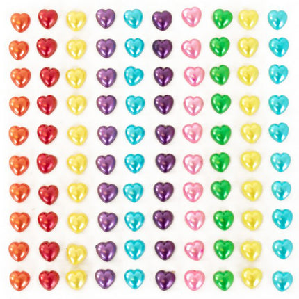 PXP Professional Colours Plaksteentjes Pearl Hartjes 100 stuks