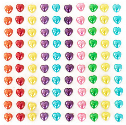 PXP Professional Colours Plaksteentjes Pearl Hartjes 100 stuks