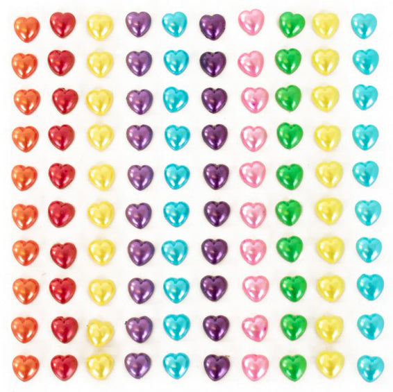 PXP Professional Colours Plaksteentjes Pearl Hartjes 100 stuks