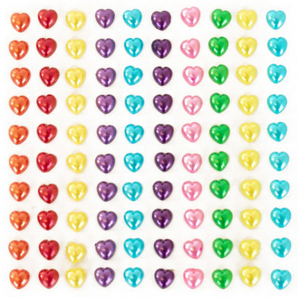 PXP Professional Colours Plaksteentjes Pearl Hartjes 100 stuks