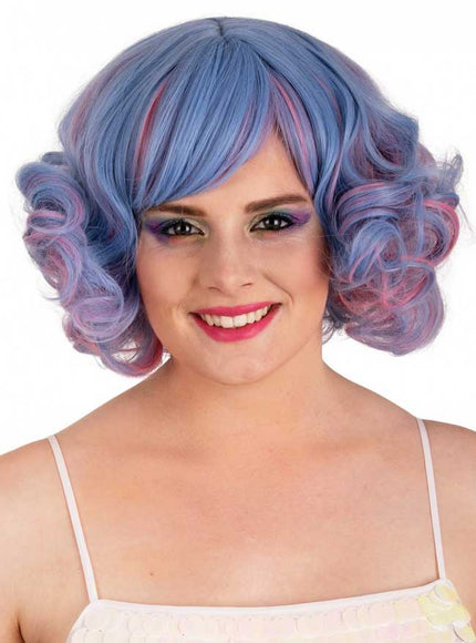 PXP Professional Colours Pruik Arlene Blauw Roze