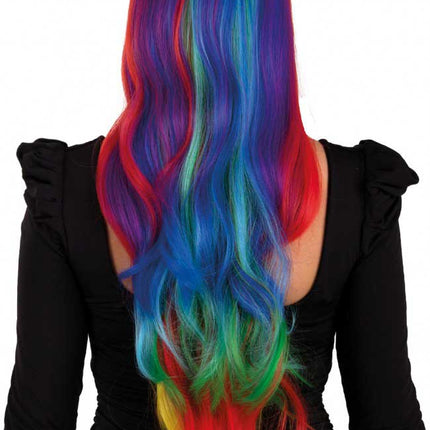 PXP Professional Colours Pruik Selena Regenboog All Over
