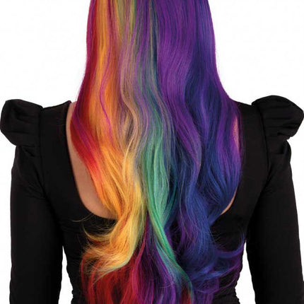 PXP Professional Colours Pruik Selena Regenboog Two Sides