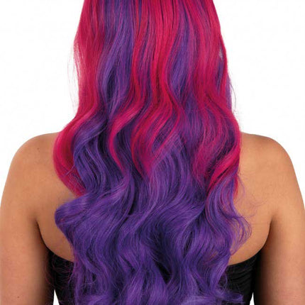 PXP Professional Colours Pruik Selena Roze naar Paars