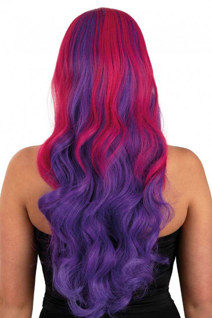 PXP Professional Colours Pruik Selena Roze naar Paars