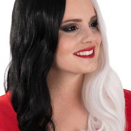 PXP Professional Colours Pruik Selena Zwart Wit