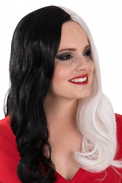 PXP Professional Colours Pruik Selena Zwart Wit