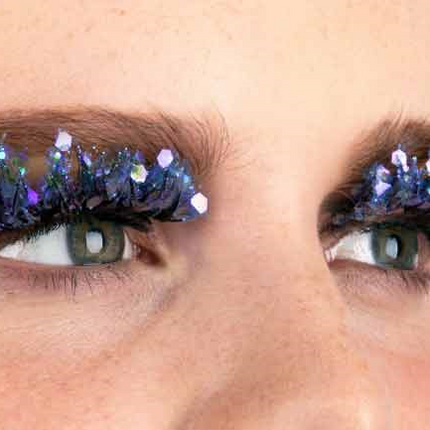 PXP Professional Colours PXP Blauw Fluoriserende glitter wimpers Calypso stijl