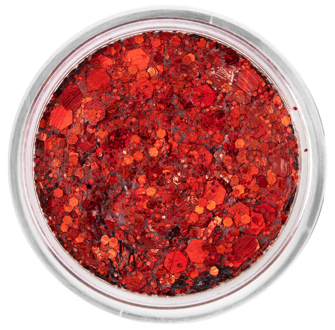 PXP Professional Colours PXP Chunky Glitter Cream Coral Red 10 ml