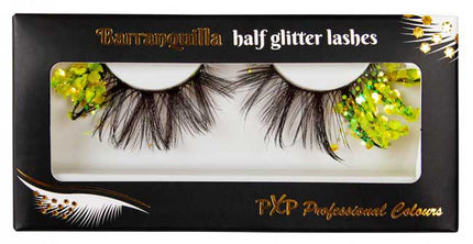 PXP Professional Colours PXP Groen Fluoriserende glitter wimpers Barranquilla stijl