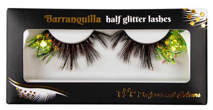 PXP Professional Colours PXP Lime Fluoriserende glitter wimpers Barranquilla stijl