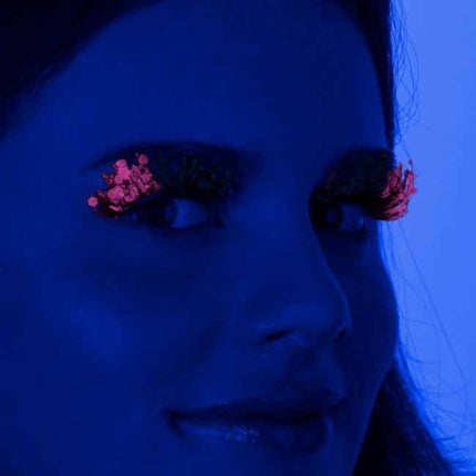 PXP Professional Colours PXP Roze Fluoriserende glitter wimpers Barranquilla stijl