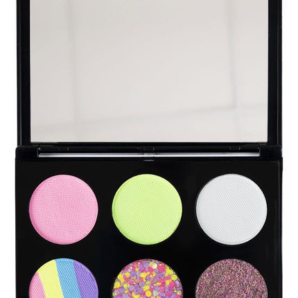 PXP Professional Colours PXP Schmink en Glitter Mix Palette UV Pastel Unicorn