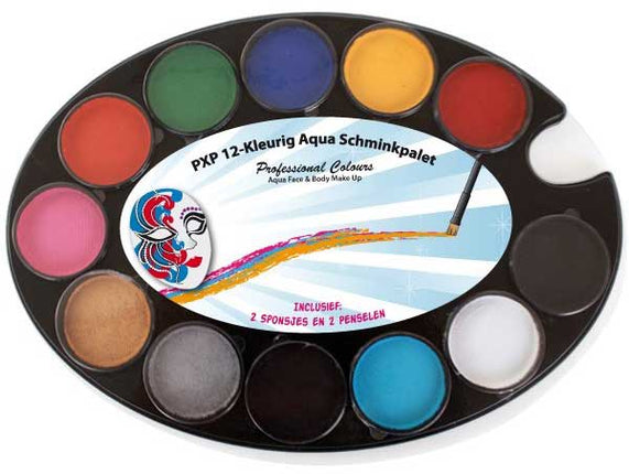 PXP Professional Colours PXP Schmink Palet Basic 12 x 4 gram