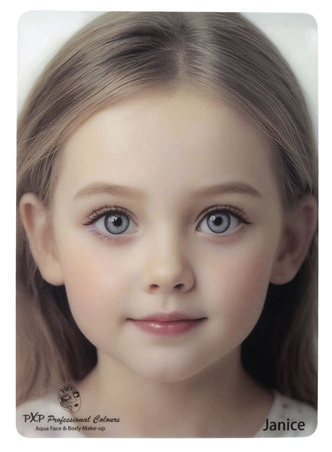 PXP Professional Colours Schmink Oefenbord Janice Meisje