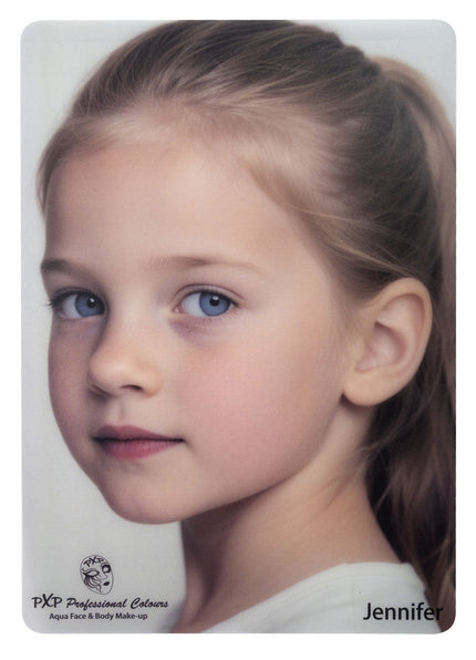 PXP Professional Colours Schmink Oefenbord Jennifer Meisje Zijaanzicht