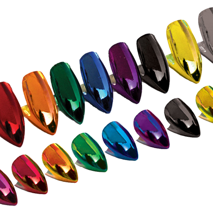 Scarecrow Vampire Fangs Glam Deluxe Vampier tanden Blauw