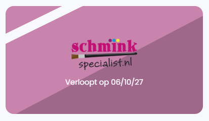 Schmink Specialist B.V. Cadeaubon - Schmink Specialist