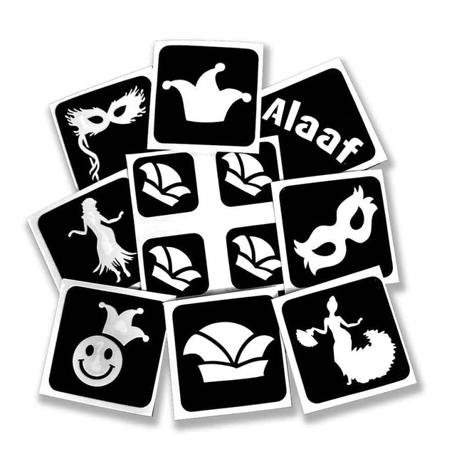 Schmink Specialist Carnaval Glittertattoo Sjablonenset