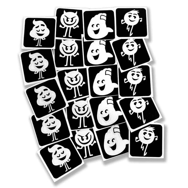 Schmink Specialist Emoji Glittertattoo Set