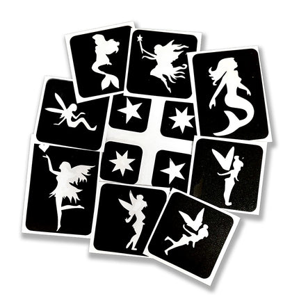 Schmink Specialist Fantasie Glittertattoo Sjablonenset