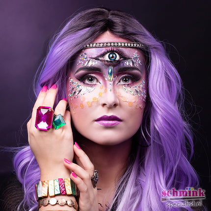 Schmink Specialist Festival strass steentjes