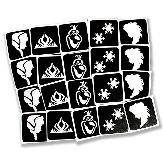 Schmink Specialist Frozen Glittertattoo Sjablonenset