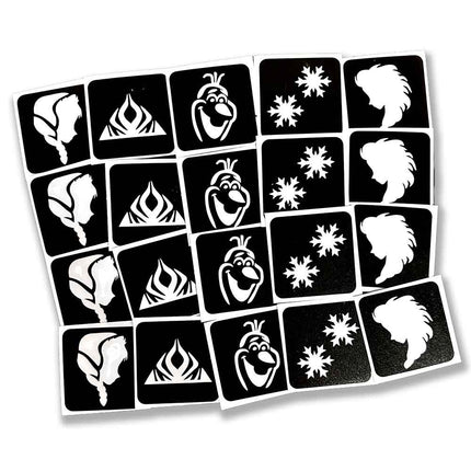 Schmink Specialist Frozen Glittertattoo Sjablonenset