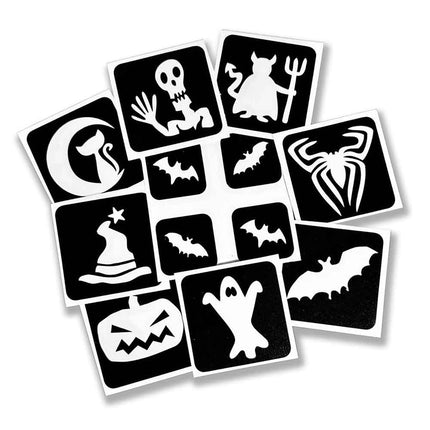 Schmink Specialist Halloween Glittertattoo Sjablonenset