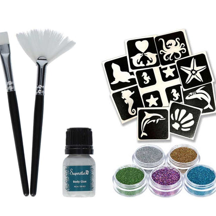 Schmink Specialist In de zee Glittertattoo Set
