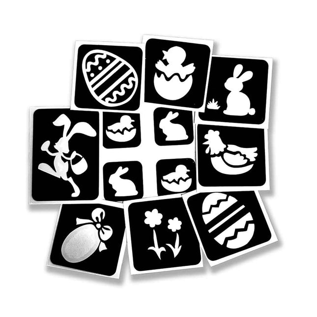 Schmink Specialist Pasen Glittertattoo Sjablonenset