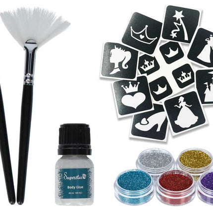 Schmink Specialist Prinses Glittertattoo Set