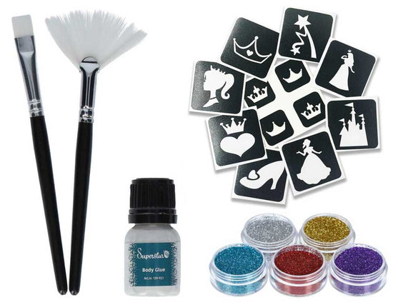Schmink Specialist Prinses Glittertattoo Set