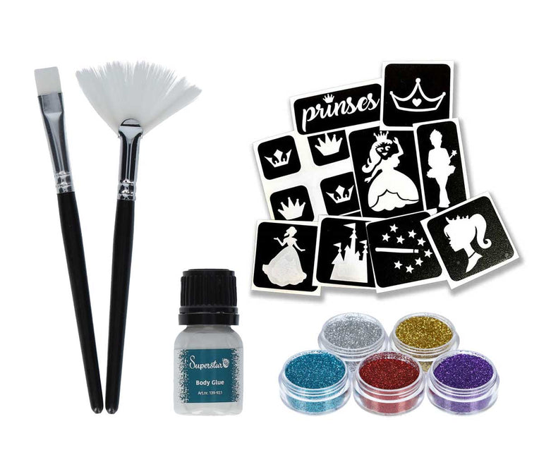 Schmink Specialist Prinses Glittertattoo Set