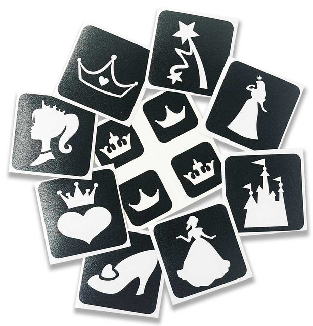 Schmink Specialist Prinses Glittertattoo Sjablonenset