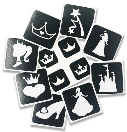 Schmink Specialist Prinses Glittertattoo Sjablonenset
