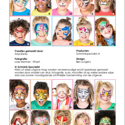 Schmink Specialist Schminkboek Schminken editie kinderen