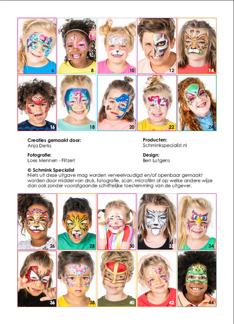 Schmink Specialist Schminkboek Schminken editie kinderen
