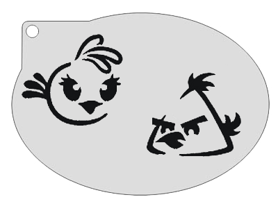 Schmink Specialist Schminksjabloon Angry Birds