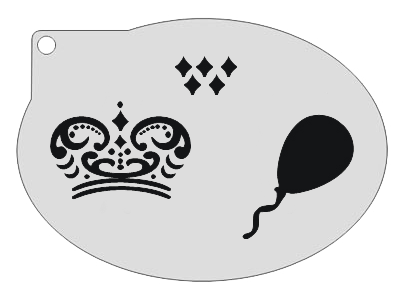 Schmink Specialist Schminksjabloon Ballon en Kroon